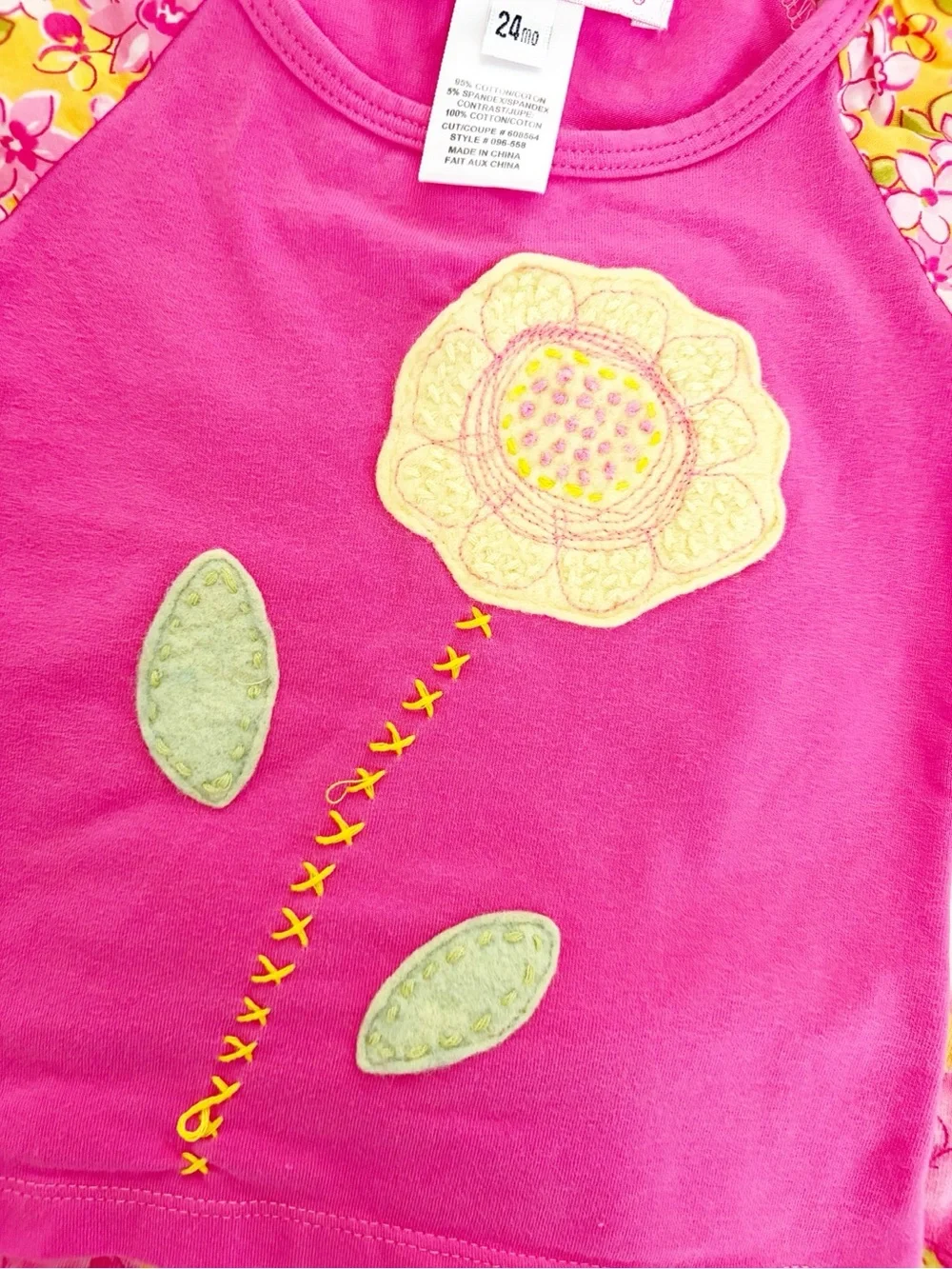 24m baby Lulu by Erin Murphy vintage 90s floral outfit